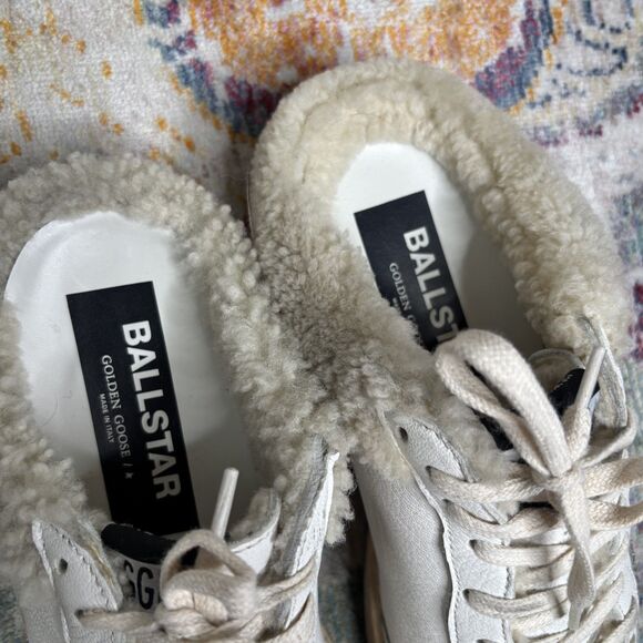 Golden Goose Ball Star Sabot Shearling Sneakers - Picture 7 of 10